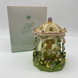AVON 2003 PRIMAVERA CONEJITO GLOBO DE AGUA PASCUA GLOBO DE NIEVE CON CAJA DECORACIÓN FLORAL - Imagen 1 de 7