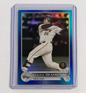 Kazuma Okamoto 2022 Topps NPB Blue Foil Parallel Numbered /50 Yomiuri Giants - Picture 1 of 3