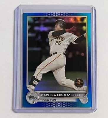 Kazuma Okamoto 2022 Topps NPB Blue Foil Parallel Numbered /50 Yomiuri Giants - Image 1 of 3