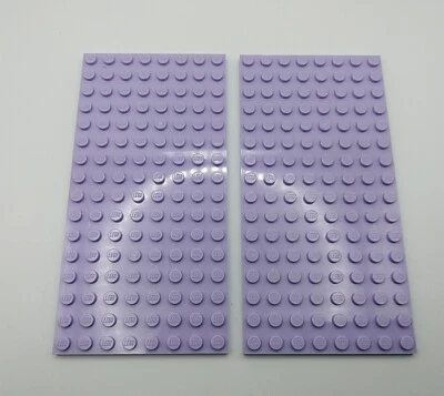 2 Lego 8x16 Placa de puntos 92438 Amigos Princesa Niñas Mediana Lavanda Púrpura Claro Foto 1 de 2
