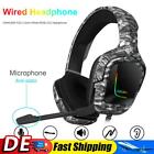 K20 3.5mm Wired RGB LED Headphone for PC Phone PS4 (Camo White) Hot