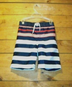Gymboree Boys White and Black Swim Trunks Size 5 EUC!!! - Picture 1 of 2