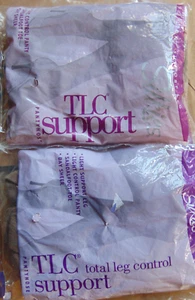 Silkies Pantyhose 2 pr Total Leg Control TLC Honey Beige Queen Sandalfoot New - Picture 1 of 2