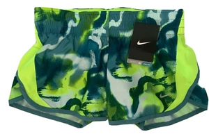 NEW! NIKE [XS] Women's DRI-FIT Running/Gym Shorts-Green/Volt 588336-301 - Picture 1 of 2