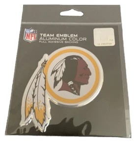 Washington Redskins Emblem Aluminum Color Sport Sticker - Picture 1 of 1