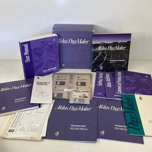 Aldus PageMaker Version 4.00 For Apple Macintosh 3.5" Floppies 1990 - Picture 1 of 24