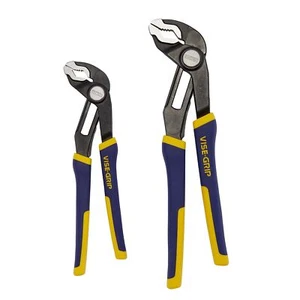IRWIN VISE GRIP GrooveLock Pliers Set 8 Inch 10 Inch 2 Pack All Purpose Grips - Picture 1 of 6