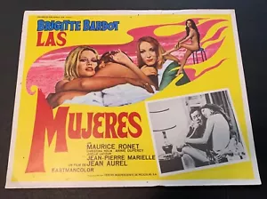BRIGITTE BARDOT 1969 LAS MUJERES "Las Femmes" ORIGINAL Mexican LOBBY CARD - Picture 1 of 7