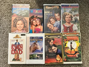VHS Movie LOT (8) Kids Classics - Shirley Temple, Jungle Book, Fly Away Home - Picture 1 of 1