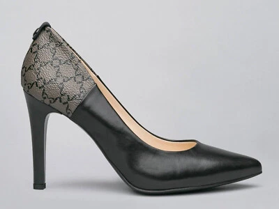 NERO GIARDINI SCARPE DONNA INVERNO I013520DE 100  DECOLTE IN PELLE NERO - Immagine 1 di 4