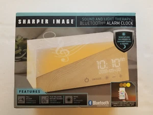Sharper Image Alarm Clock Bluetooth Clock Night Light Nature Sounds Therapy - Picture 1 of 8