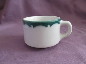 VTG Sterling China Green Wave Restaurant Ware Coffee Cup East Liverpool OH - Picture 1 of 4