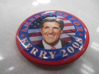 Президентская булавка сзади кнопка кампании президент Джон Керри политический кандидат - Изображение 1 из 3