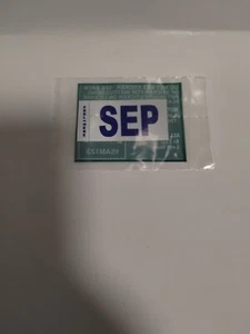 Pegatina del mes de matrícula del DMV de California septiembre original envío gratuito - Imagen 1 de 3