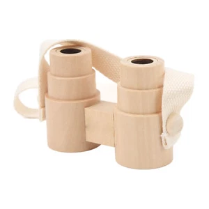 Kids Wooden Binoculars Portable Binocular Telescope Outdoor Toys Boys Girls Gift - Picture 1 of 20