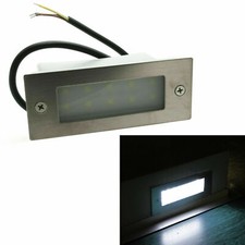 Faretto incasso segna passi LED 3W luce parete esterni scale giardino IP65 230V