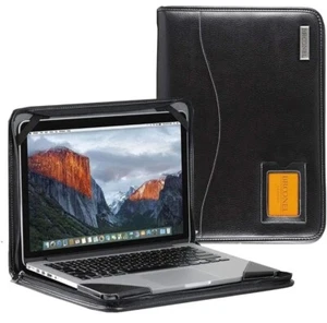 Broonel Contour Series Cuero Negro Resistente Estuche con Cremallera Laptop 16" NUEVO - Imagen 1 de 3