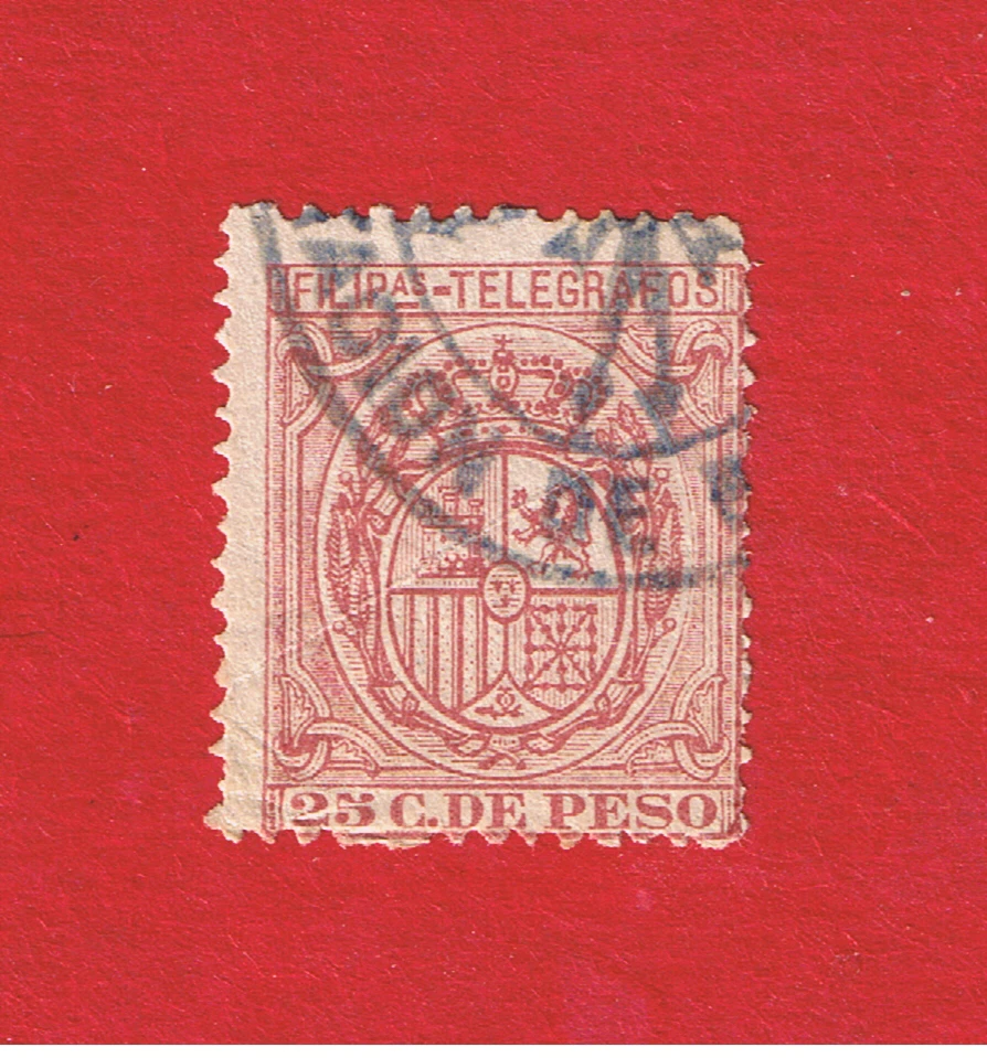 Philippines  F used   Telegraph Stamp   Free S/H - Image 1 of 1