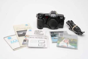 Minolta Maxxum 7000i 35mm SLR Body w/2X cards, manuals, Clean - Picture 1 of 15