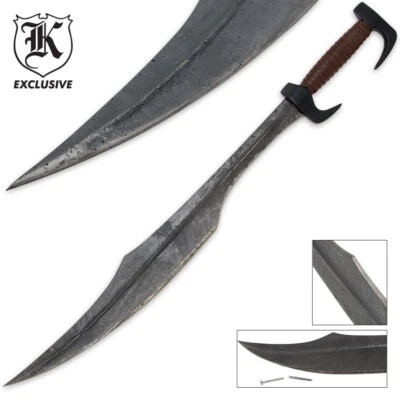 K EXCLUSIVE King Leonidas Spartan Warrior Sword | Authentic Movie Replica | 33" Length