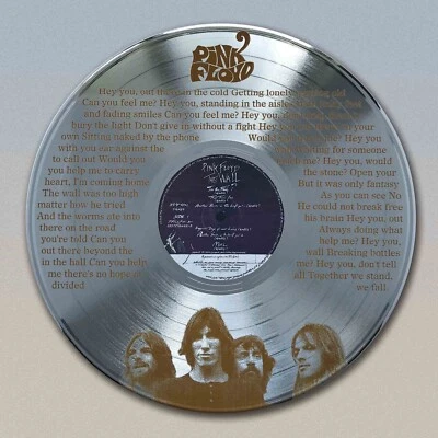 Pink Floyd Hey You  etched silver LP wallart - Image 1 of 4