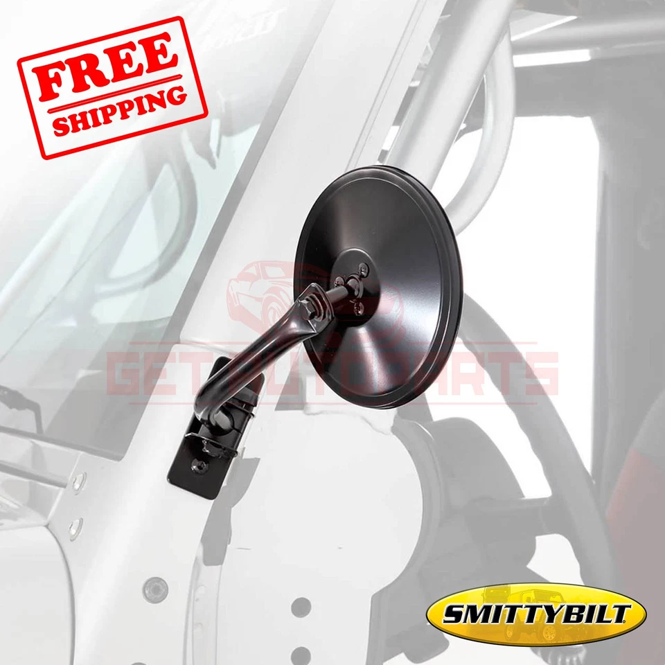 Espejo retrovisor exterior Smittybilt negro para Jeep Wrangler 97-06, 07-14 Foto 1 de 3