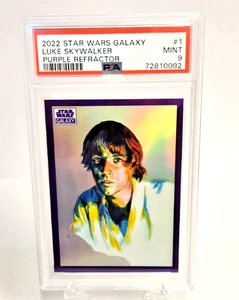 2022 Topps Star Wars Galaxy Luke Skywalker Portrait Purple 🍇/25 PSA 9 - Picture 1 of 2