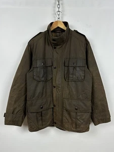 Herren Barbour Trooper Olivgrün Wachs Mantel Jacke Größe M - Bild 1 von 24