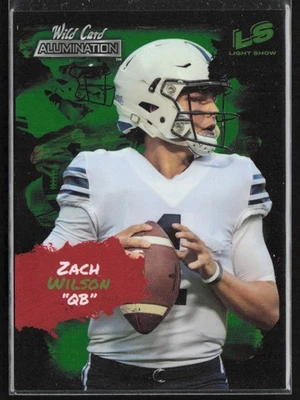 2021 Wild Card Alumination Green Zach Wilson BYU Cougars #LS-2 - Image 1 of 2
