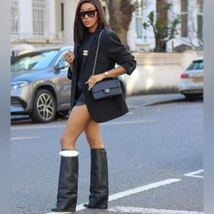 ZARA Botas Polaina Tacón Hasta la Rodilla 1005/310 - Imagen 1 de 14