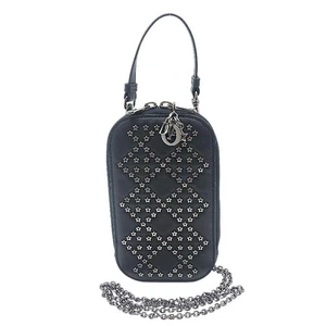 Christian Dior Phone Holder S0872BNHB Black×SHW Schultertasche #2965 - Bild 1 von 13