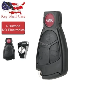 For Mercedes Benz C E S CL CLK SL SLK Remote Key Fob Case Shell 4Btn IYZ-3312 - Picture 1 of 7