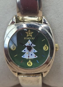 Reloj Pulsera Damas RUMORES ÁRBOL DE NAVIDAD Cara BATERÍA NUEVA Funciona  - Imagen 1 de 4