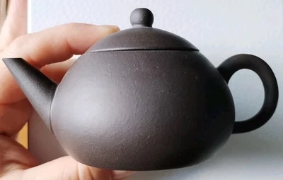RARA Tetera Heini Clay, Fábrica 1 Xishi Yixing, Tetera F1 Arcilla Negra, Gongfu Cha Foto 1 de 4