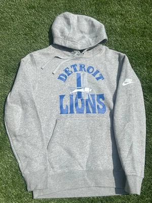 Sudadera con capucha Nike para hombre pequeña NFL Detroit Lions | Gris | Sudadera con capucha con logotipo de rebobinado Foto 1 de 4