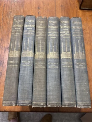 1898 年共济会历史卷 2-7 Mackey Singleton HC Ill 共济会 — 第 1/4 张图片