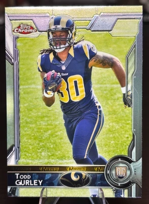 2015 Topps Chrome - Rookies Todd Gurley II #110 Running with Football (RC) - Image 1 of 2