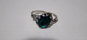 Vintage Sterling Silver Navajo Abalone Paua Ring Size 7.5 - Picture 1 of 8