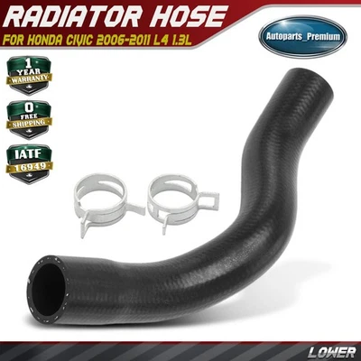 Manguera de refrigerante de radiador inferior para Honda Civic 2006-2011 L4 sedán 1,3 L 19504RMX000 Foto 1 de 4