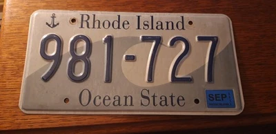 plaque immatriculation américaine Rhode Island Usa american license plate - Photo 1/4