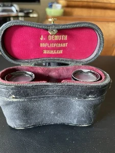 Vintage Lindström Berlin Opernglas mit Lederetui J. Demuth Hoflieferant - Bild 1 von 11