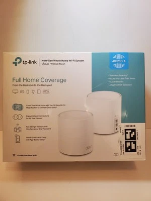 New TP-LINK Deco W3600 2 Pack Mesh AX/Wi-Fi 6 System AX1800 Dual Band Free Ship - Image 1 of 4