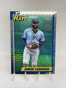 2025 Topps Series 2 Junior Caminero 1990 Silver Pack Blue Mojo Parallel /199 - Bild 1 von 2