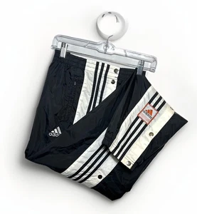 Vintage Adidas Originals 3 Stripes Adibreak Tear Away Black Trainingshose Gr. M - Bild 1 von 21