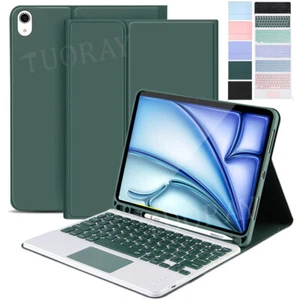 Keyboard With Touchpad Case Cover For iPad 6/7/8/9/10/11th Gen Air 4 5 6 Pro 11 - Picture 1 of 56