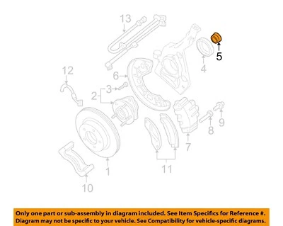 福特原始设备制造商 01-05 Explorer Sport Trac 制动部件-润滑密封 YL2Z3K070AA — 第 1/2 张图片