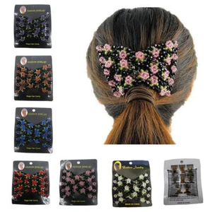 Mujeres Magic Slide Cabello Elástico Doble Cuentas Fácil Elástico Peine Clips Prendedores - Imagen 1 de 21