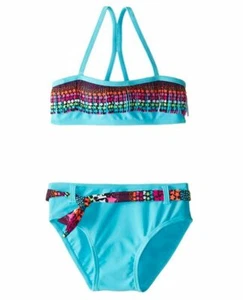 Big Chill Little Girls' Fringe Stars Two Piece, Blue, 4 - Picture 1 of 2