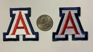 University of Arizona patch U of A iron on patch u of Arizona 2" tall 2 pieces  - Picture 1 of 6