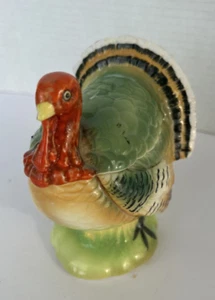 Vintage Japan Ceramic Turkey Gravy Condiment Boat 4 x 5" - Picture 1 of 13
